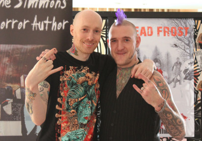 Wayne Simmons & Adam Millard - Horror authors, at Cardiff Comic Expo
